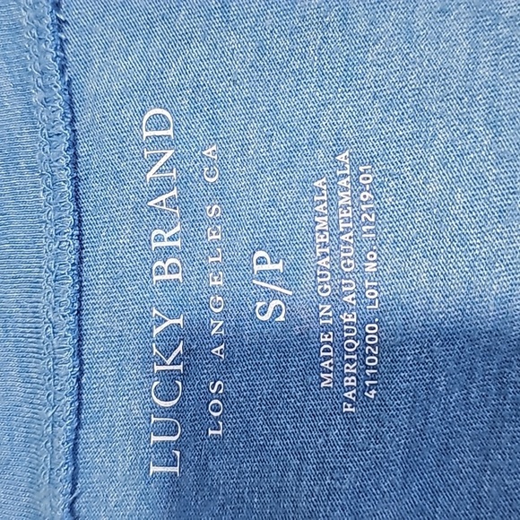 Lucky Brand small blue short sleeve top - Picture 5 of 6